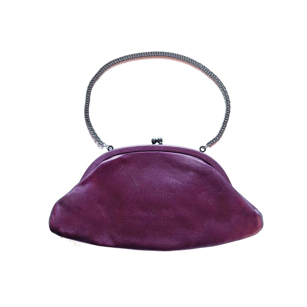 Vintage Hobo MIST leather clutch wristlet AMETHYST